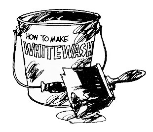 Knowledge of how to make whitewash was almost a lost skill when this story ran.